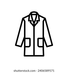 lab coat icon vector design template