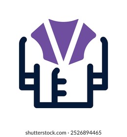 lab coat icon. vector dual tone icon for your website, mobile, presentation, and logo design.