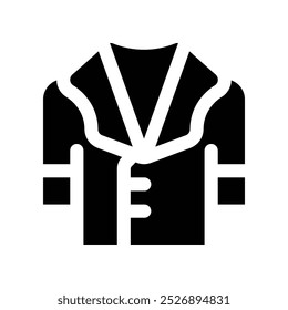 lab coat icon. vector glyph icon for your website, mobile, presentation, and logo design.