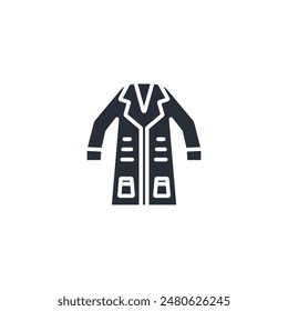 Lab Coat icon. vector.Editable stroke.linear style sign for use web design,logo.Symbol illustration.