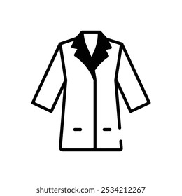 Os ícones do revestimento de laboratório definem cinco ilustrações de estoque de vetor de estilo diferente