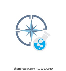 Lab Compass Logo Icon Design