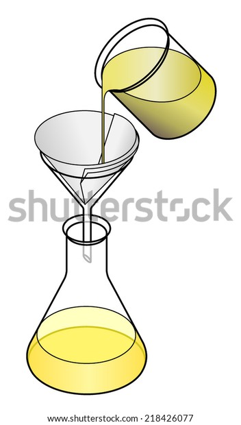 Lab Concept Filtration Removing Colloidal Suspension Stock Vector ...