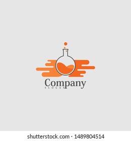 Lab concept logo vector template design