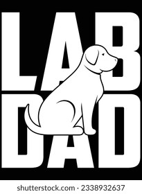 Lab dad EPS file for cutting machine. You can edit and print this vector art with EPS editor.