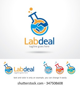 Lab Deal Logo Template Design Vector 