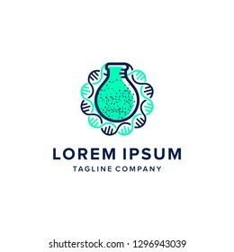lab DNA logo vector illustration