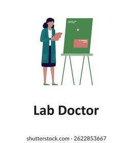 Lab doctor Vector illustration which can easily modify or edit which can easily modify or edit


