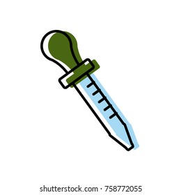 Lab dropper tube icon vector illustration graphic design