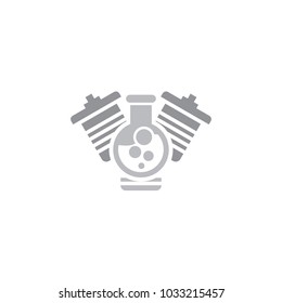 Lab Engine Logo icon Design