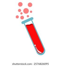 Lab equipment for chemistry lessons: test tubes, flasks, beakers, and more. Flat design vector on white background