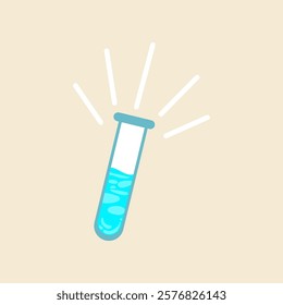 Lab equipment for chemistry lessons: test tubes, flasks, beakers, and more. Flat design vector on white background