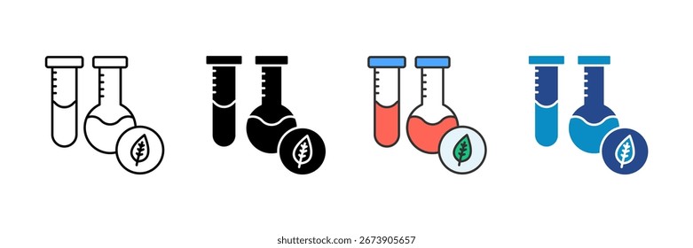 Lab Equipment Icon Set Multiple Style Collection