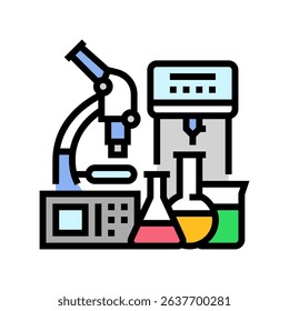 lab equipment research development color icon vector. lab equipment research development sign. isolated symbol illustration