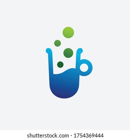 lab experiment vector logo illustratons template