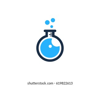 Lab Eye Icon Logo Design Element