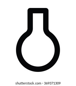 Lab Flask Bold Line Vector Icon