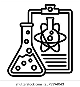 Lab Flask Icon Element For Design