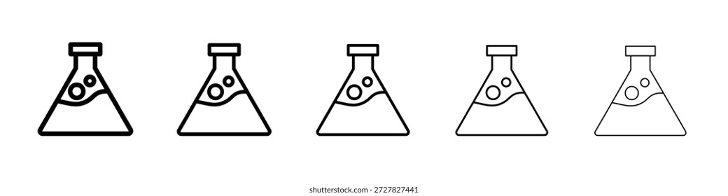 Lab flask icon for graphic designs. Icon vector design