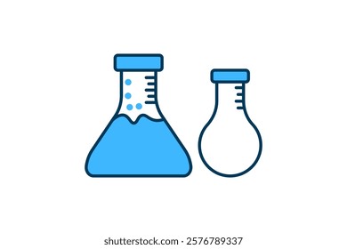 Lab Flask icon. icon related to Start Up. suitable for web site, app, user interfaces, printable etc. flat line icon style. simple vector design editable