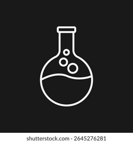 Lab Flask Icon Science, Chemistry And Experiment Symbol