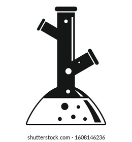 Lab flask icon. Simple illustration of lab flask vector icon for web design isolated on white background