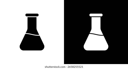 Lab flask icon symbol collection. Flat vector stock illustration.