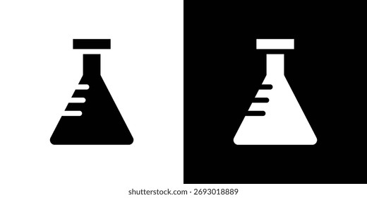 Lab flask icon symbol infographics website design, logo, app, UI