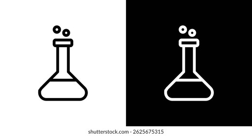 Lab flask icon vector collection. vector sign illustration
