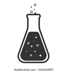 Lab flask icon. Vector illustration