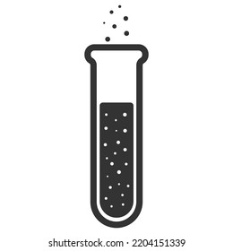 Icono del matraz de laboratorio. Ilustración del vector