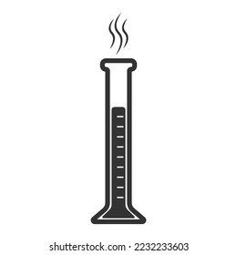 Lab flask icon. Vector illustration