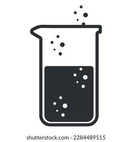 Lab flask icon. Vector illustration