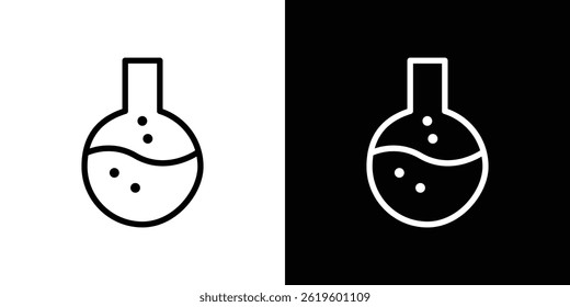 Lab flask icon Vector symbol in trendy flat style