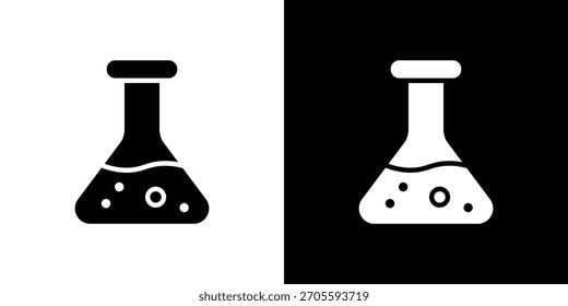 Colección de la Ilustración vectorial de los iconos del frasco del laboratorio.