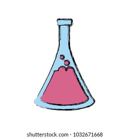 Lab flask isolated