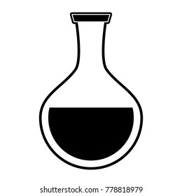 Lab flask isolated