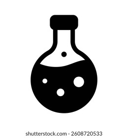 A lab flask, representing innovation in business or finance