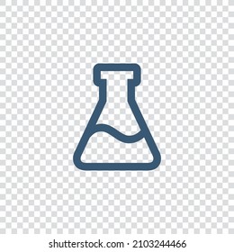 lab flask test line icon. Stock Vector illustration isolated on white background.