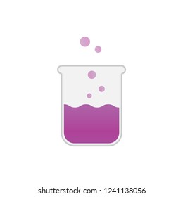 Lab flask tube graphic design template vector 