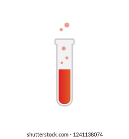 Lab flask tube graphic design template vector 