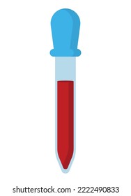 Laborflaschen-Illustration auf Weiß