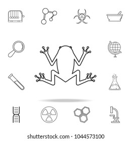 Lab frog icon. Detailed set of science and learning outline icons. Premium quality graphic design. One of the collection icons for websites, web design, mobile app on white background