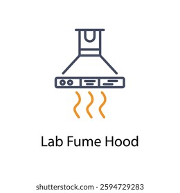 Lab Fume Hood icon in vector stock illustration