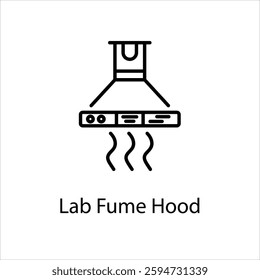 Lab Fume Hood icon in vector stock illustration