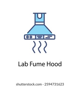 Lab Fume Hood icon in vector stock illustration