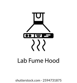 Lab Fume Hood icon in vector stock illustration