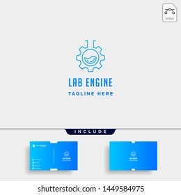 Lab Gear Logo Vector Laboratory Industry Stock Vector (Royalty Free ...