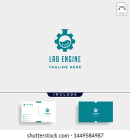 lab gear logo vector laboratory industry icon symbol sign isolated