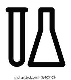 Lab Glassware Bold Line Vector Icon